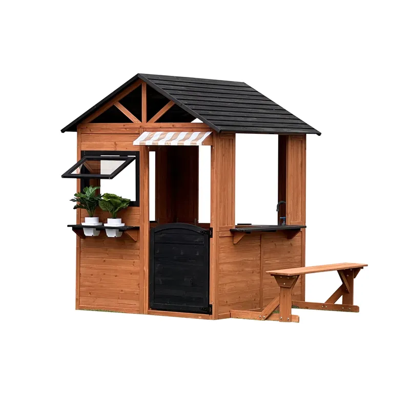 Wooden Dollhouse for Kids Four - Kids Outdoor Climbing Frame review and price