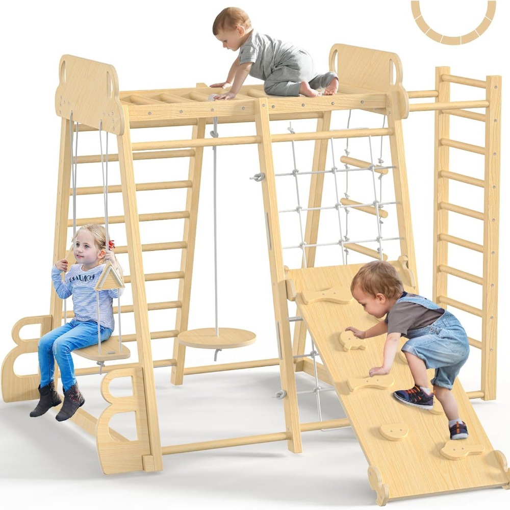 Indoor Jungle Gym 9-in-1 Playg - Kids Outdoor Climbing Frame review and price