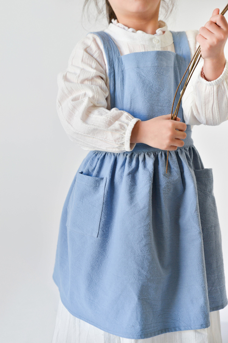Kids Cotton Apron Dress Parent - Kids Outdoor Kitchen Accessories review and price
