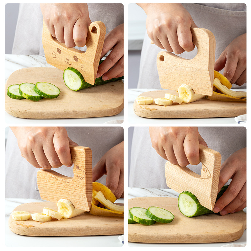 Wooden Kids Knife for Cooking  - Kids Outdoor Kitchen Accessories review and price