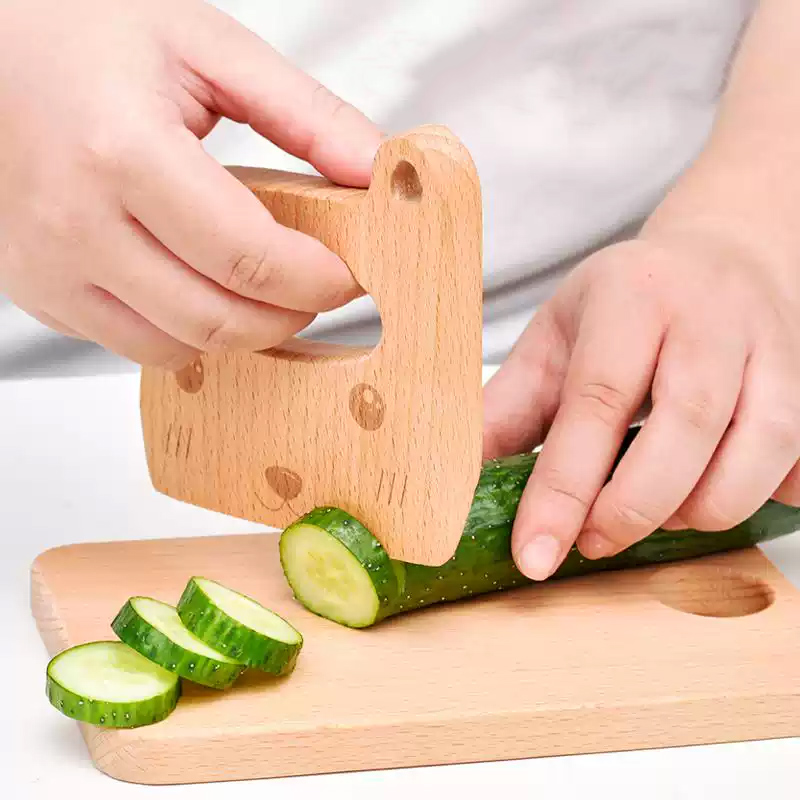 Wooden Kids Knife for Cooking  - Kids Outdoor Kitchen Accessories review and price