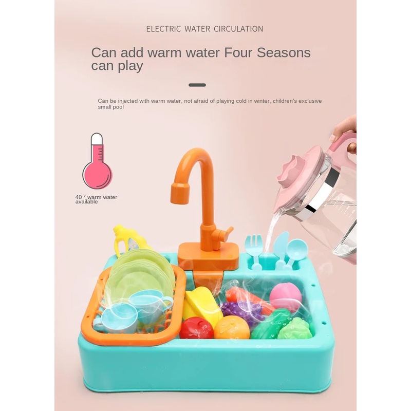 Kids Plastic Kitchen Sink Toy  - Kids Outdoor Kitchen Accessories review and price